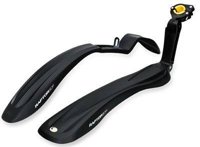 Крылья для велосипеда Simpla Raptor 3 ADHD, для 24"-28", к-т, с улучшенным креплением ADHD, черные.  - фото 13330