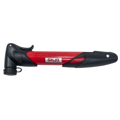 Насос для велосипеда Giyo GP77R, телескопический, вентиль “вело/авто", складная ручка, цвет: красный - фото 13593
