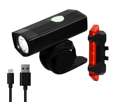 Комплект фонарей Briviga USB Bike Light Set: EBL-2255A + EBL-3402 - фото 14040