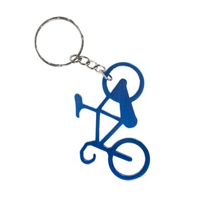 Брелок-открывалка “велосипед” для ключей. Цвет синий. - фото 14527