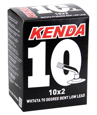 Велокамера Kenda 10x1.75-2.00 a/v с загнутым ниппелем - фото 14531
