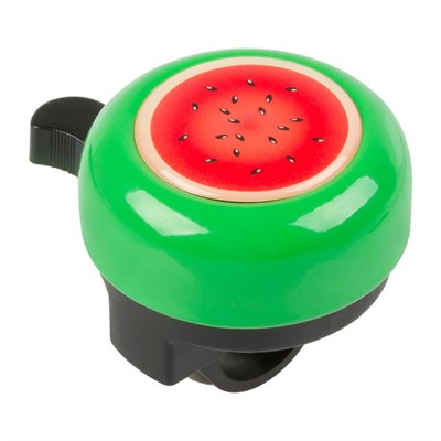 Велозвонок M-WAVE Watermelon Bella 3D, "арбуз", D-55 мм, пластик/сталь - фото 14578
