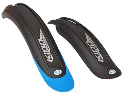 Крылья для велосипеда детские Simpla KIDO SDL 20" - для велосипедов 20", черные с синим наконечником  - фото 14785