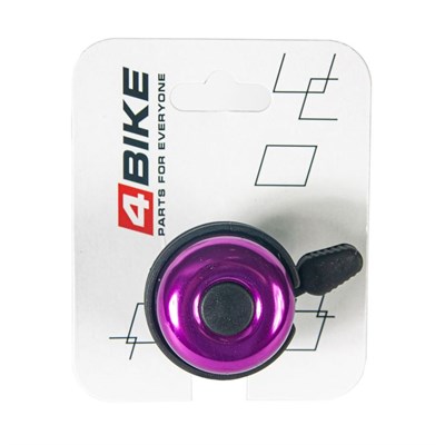 Велозвонок 4BIKE BB3207 алюминий+пластик, D-40мм, пурпурный - фото 14974