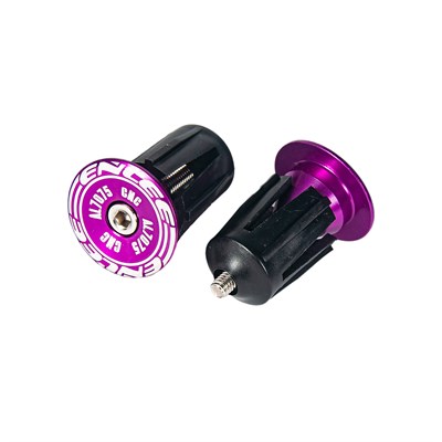 Заглушки руля алюминиевые Enlee BD-10 фиксация якорем, фиолетовые анодированные - фото 16405