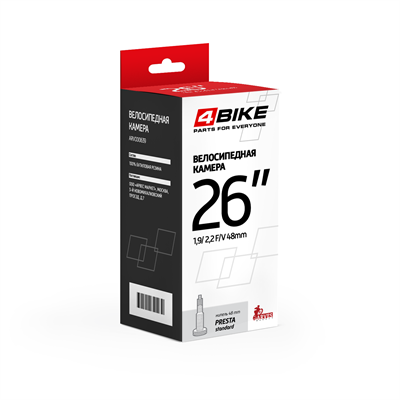 Велокамера 4Bike 26"x1.9/2.2 f/v ниппель 48 мм ARV000639