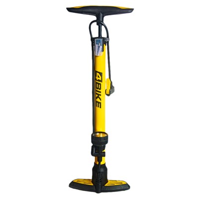 Насос 4BIKE ARV-6638B, напольный со шлангом, max 140 psi, с манометром, пластик/сталь, f/v, a/v ARV000657