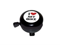 Звонок велосипедный 54 мм., "I love my bike"