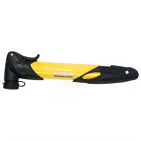 Насос для велосипеда Giyo GP77Y, телескопический, вентиль “вело/авто", складная ручка, цвет: желтый