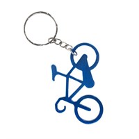 Брелок-открывалка “велосипед” для ключей. Цвет синий.