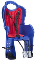 Велокресло детское HTP Design Elibas T на раму/подседельную трубу, Цвет: синий