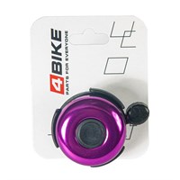 Велозвонок 4BIKE BB3204 латунь, D-52мм, пурпурный