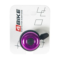 Велозвонок 4BIKE BB3207 алюминий+пластик, D-40мм, пурпурный