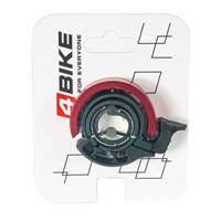 Велозвонок 4BIKE BB3213L-Red алюминий+плаcтик, D-46мм, красный