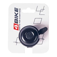 Велозвонок 4BIKE BB3207 алюминий+пластик, D-40мм, черный