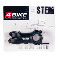 Вынос руля 4BIKE TDS-C302, алюминиевый, L:75, R:+10°, D:31.8мм, индивидуальная упаковка, чёрный ARV000161