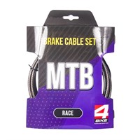 Комплект трос+рубашка тормоза 4BIKE MTB RACE RM-MB-K1-KB-XX в индивидуальной упаковке.