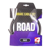 Комплект трос+рубашка тормоза 4BIKE ROAD RACE RM-RBS-K1-KB-XX в индивидуальной упаковке.