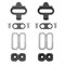 Шипы для контактных педалей M-WAVE Cleat S Shimano SPD совметимые - фото 13466