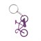 Брелок-открывашка “велосипед” - для ключей. Цвет фиолет. - фото 13780