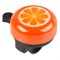Велозвонок M-WAVE Orange Bella 3D, "апельсин", D-55 мм, пластик/сталь - фото 14579