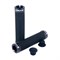 Грипсы 4BIKE ARV000028 135мм с открытым торцом с двумя алюминиевыми локрингами черные ARV000028